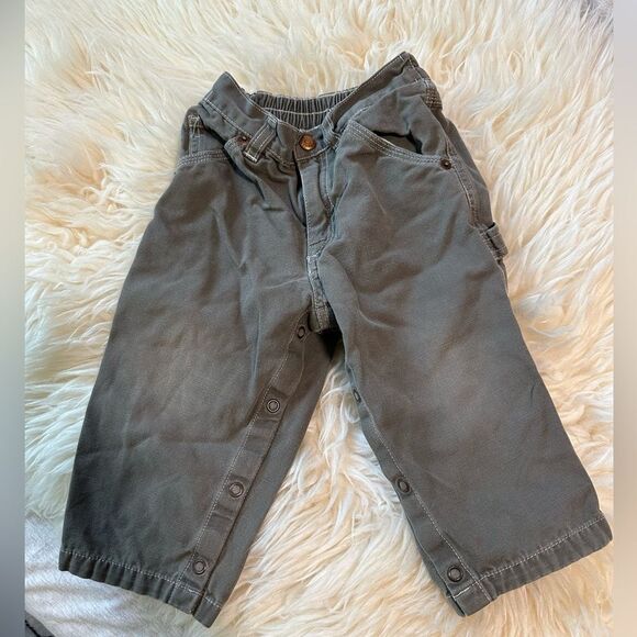 Vtg Baby GAP xl 18-24 months vintage workwear pants green grey - Picture 2 of 7